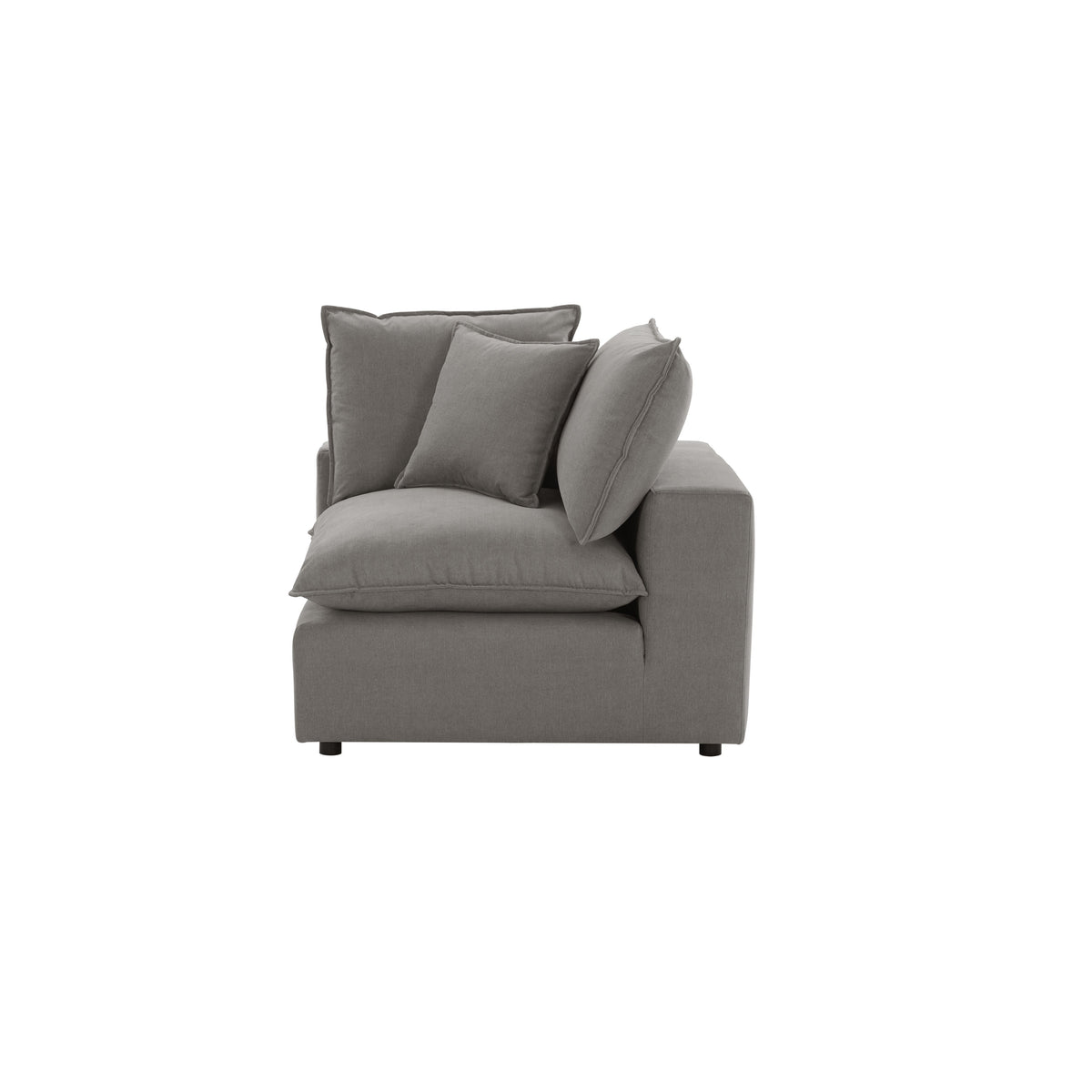 Cali Slate Performance Fabric Corner Chair by TOV Furniture – photo 4 of 8