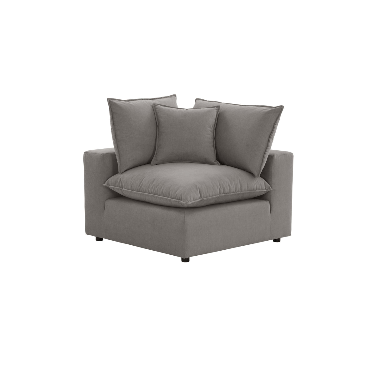 Cali Slate Performance Fabric Corner Chair by TOV Furniture – photo 1 of 8