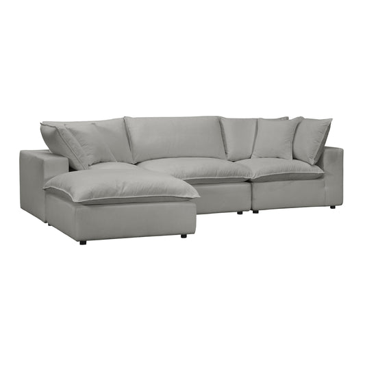 Cali Slate Performance Fabric Modular 4 Piece Sectional by TOV