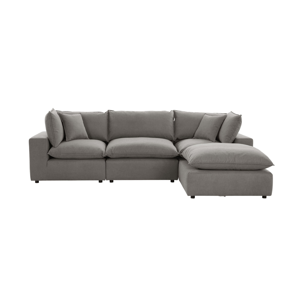 Cali Slate Performance Fabric Modular 4 Piece Sectional by TOV Furniture – photo 1 of 6