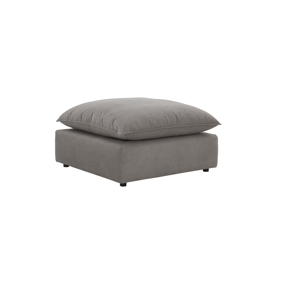 Cali Slate Performance Fabric Ottoman by TOV Furniture – photo 1 of 5