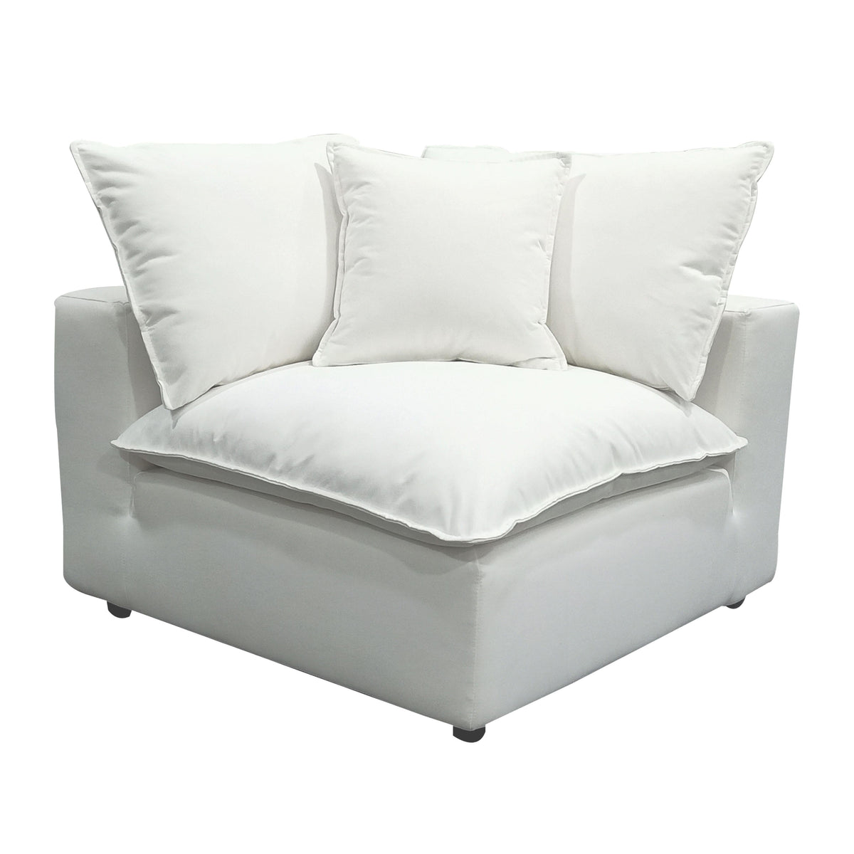 Cali Pearl Performance Fabric Corner Chair by TOV Furniture – photo 1 of 8