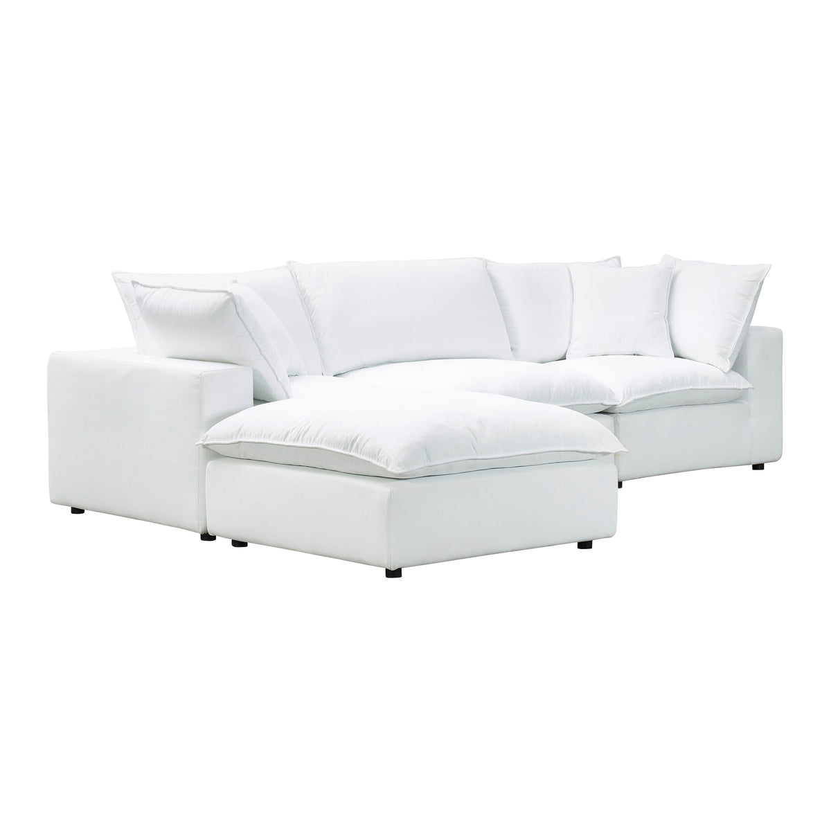 Cali Pearl Performance Fabric Modular 4 Piece Sectional by TOV Furniture – photo 4 of 6