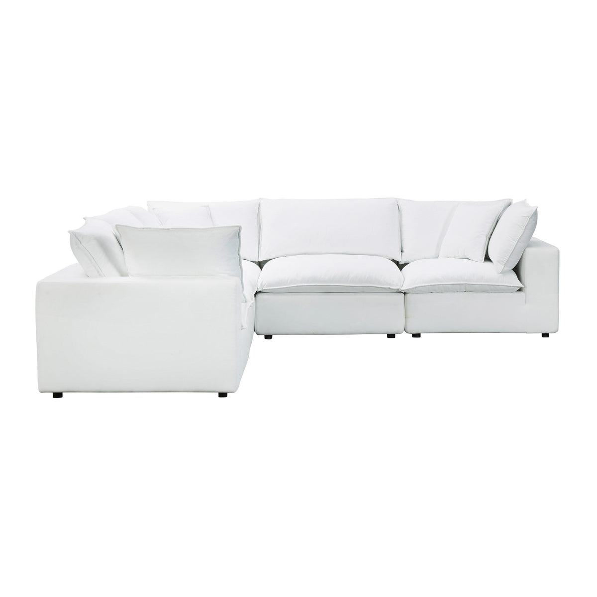 Cali Pearl Performance Fabric Modular L-Sectional by TOV Furniture – photo 4 of 6