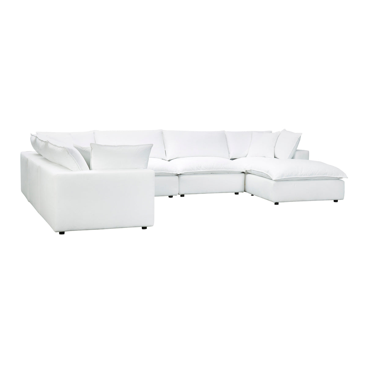 Cali Pearl Performance Fabric Modular Large Chaise Sectional by TOV Furniture – photo 3 of 6