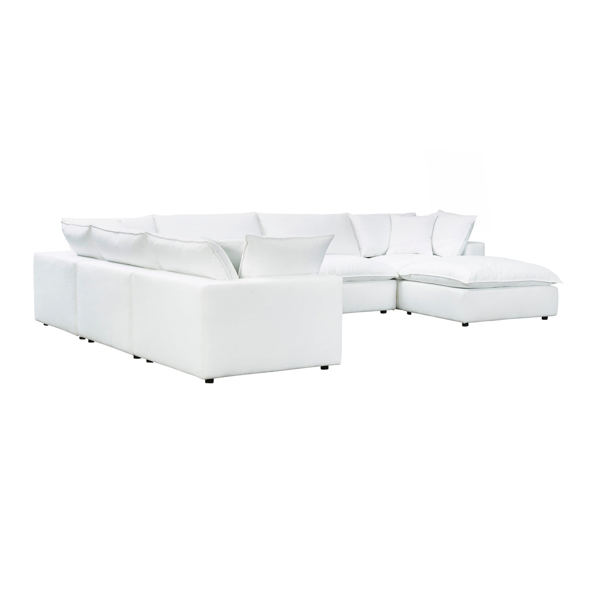 Cali Pearl Performance Fabric Modular Large Chaise Sectional by TOV Furniture – photo 4 of 6