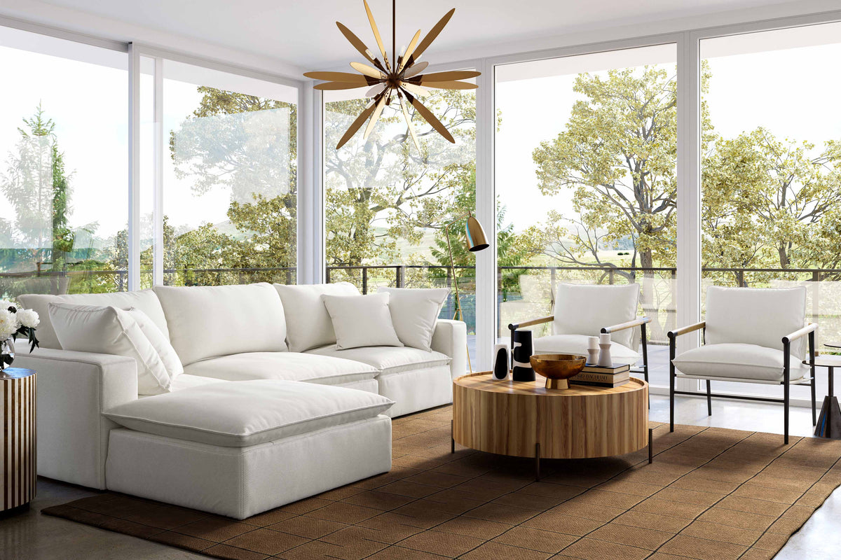 Cali Pearl Performance Fabric Modular 4 Piece Sectional by TOV Furniture – photo 2 of 6