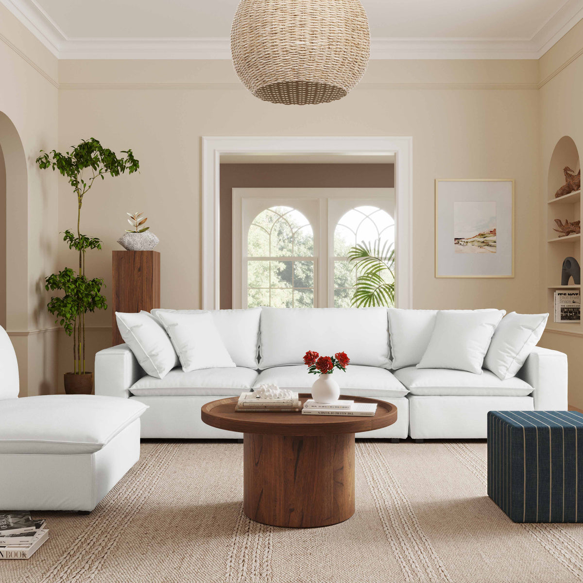 Cali Pearl Performance Fabric Modular Sofa by TOV Furniture – photo 2 of 7