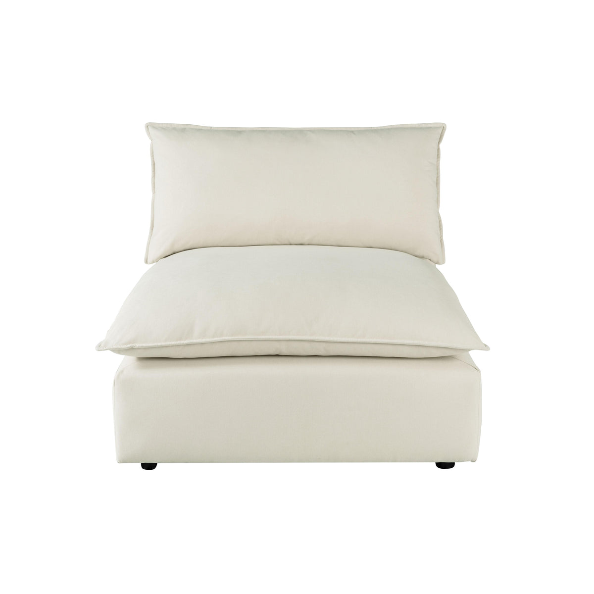 Cali Natural Performance Fabric Armless Chair by TOV Furniture – photo 1 of 7