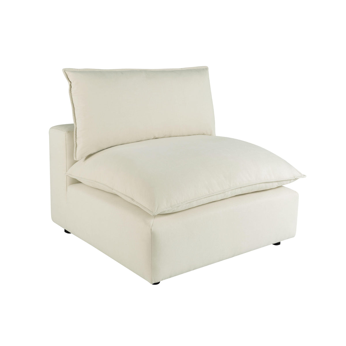 Cali Natural Performance Fabric Armless Chair by TOV Furniture – photo 3 of 7