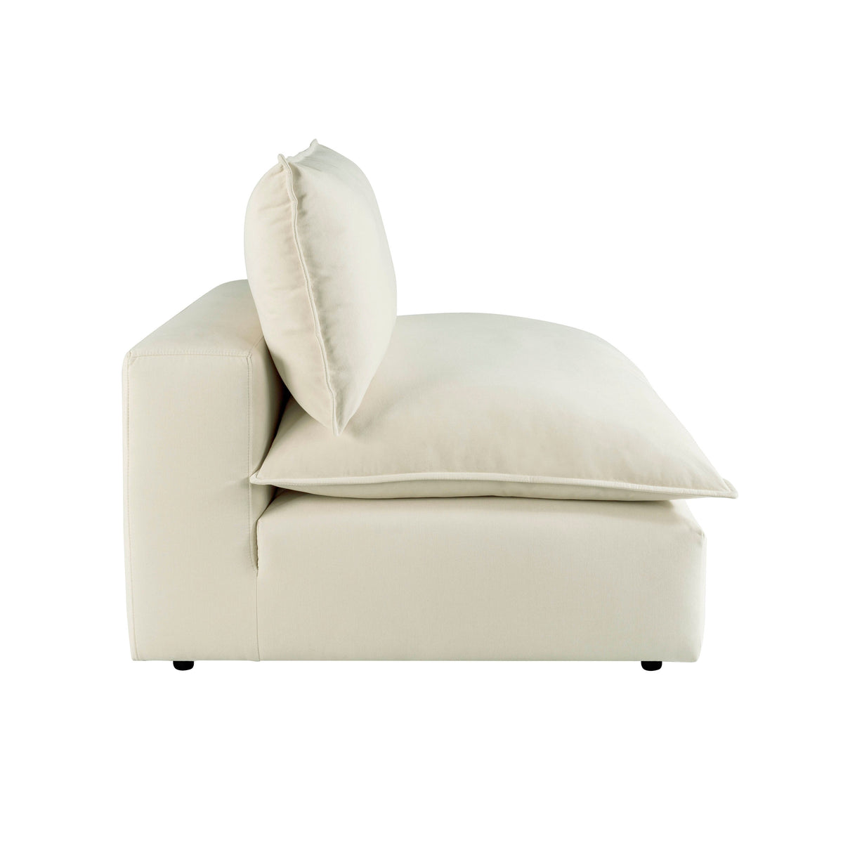 Cali Natural Performance Fabric Armless Chair by TOV Furniture – photo 4 of 7