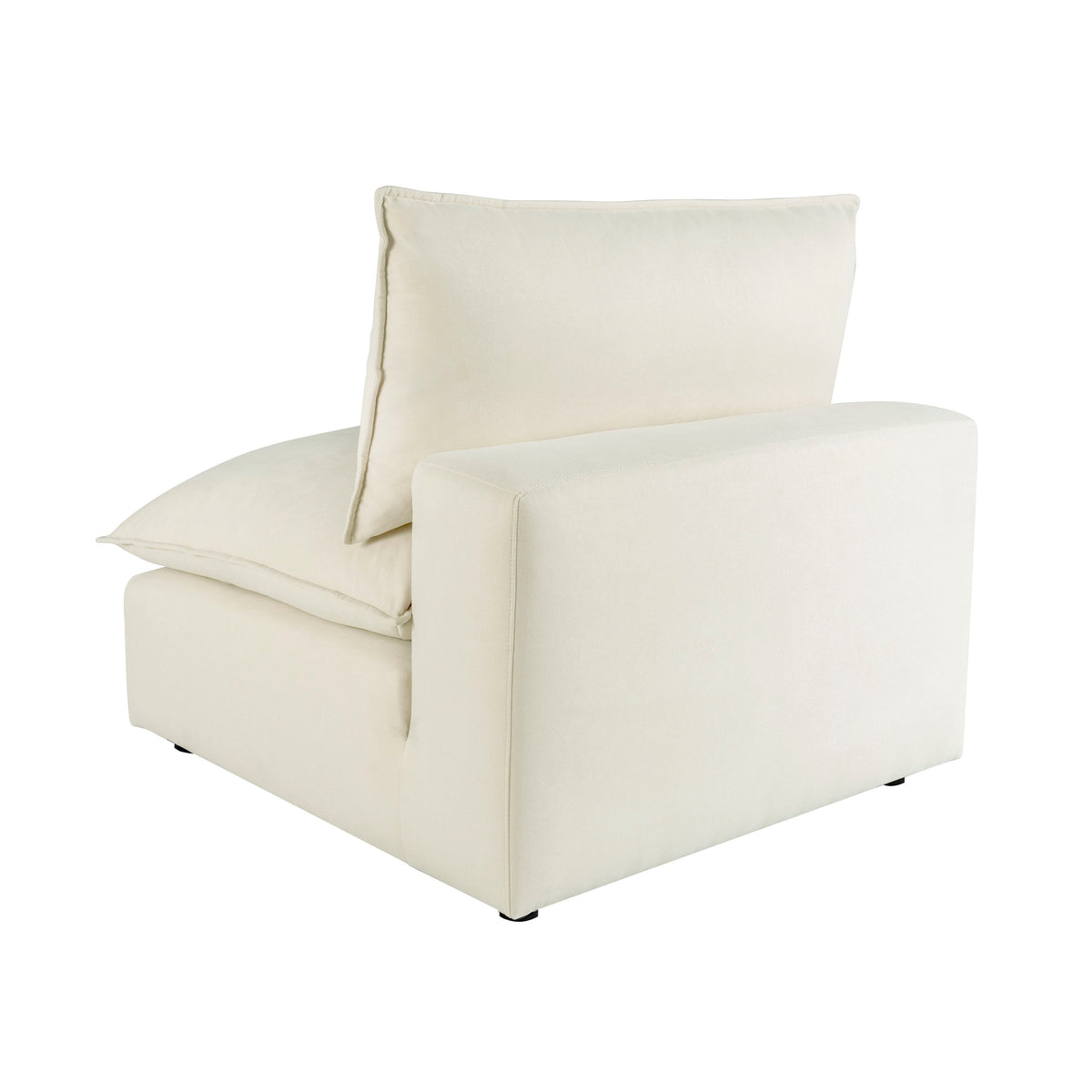 Cali Natural Performance Fabric Armless Chair by TOV Furniture – photo 6 of 7