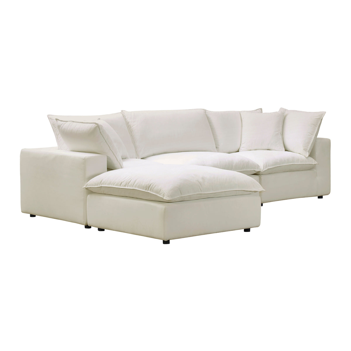 Cali Natural Performance Fabric Modular 4 Piece Sectional by TOV Furniture – photo 5 of 6