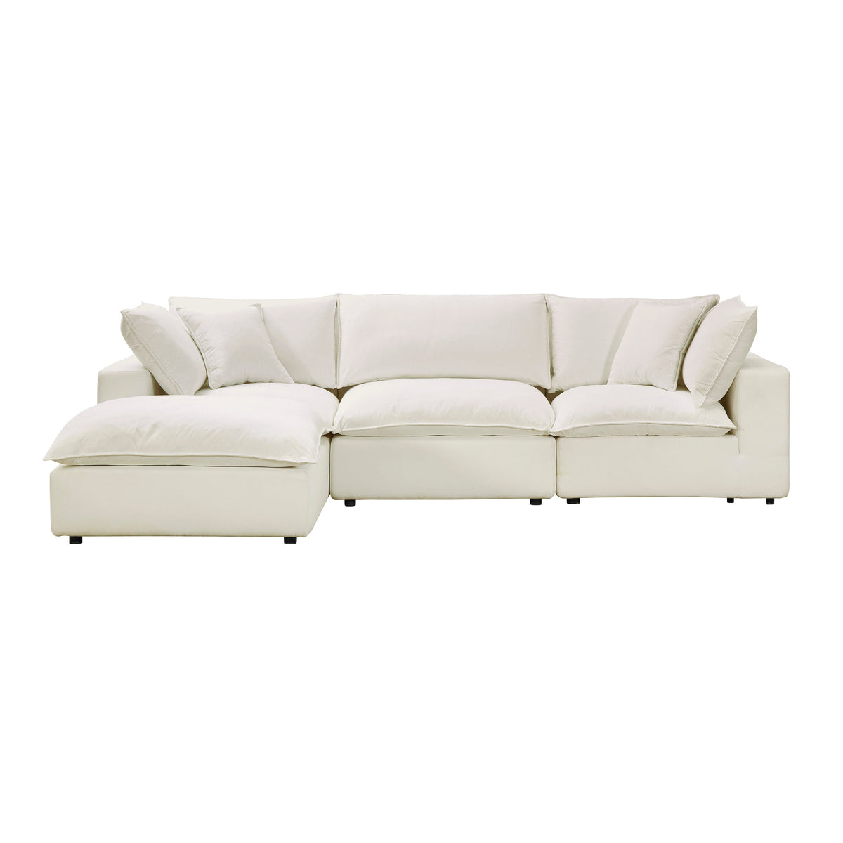Cali Natural Performance Fabric Modular 4 Piece Sectional by TOV Furniture – photo 3 of 6