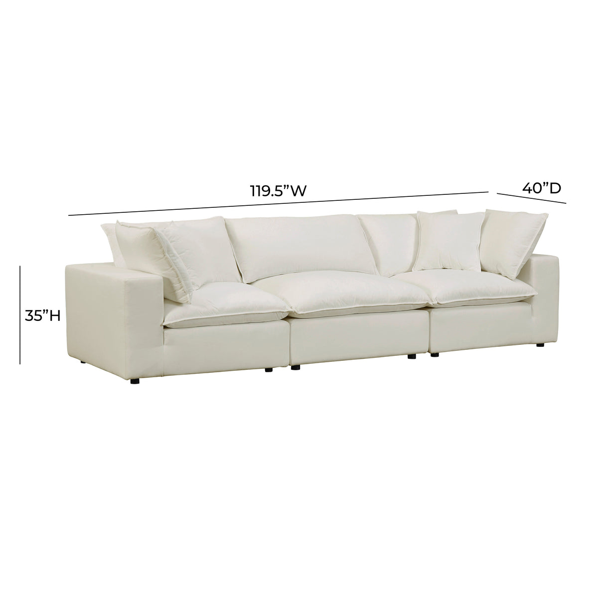 Cali Natural Performance Fabric Modular Sofa by TOV Furniture – photo 7 of 7