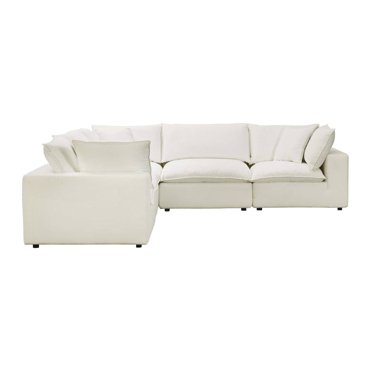 Cali Natural Performance Fabric Modular L-Sectional by TOV Furniture – photo 1 of 6