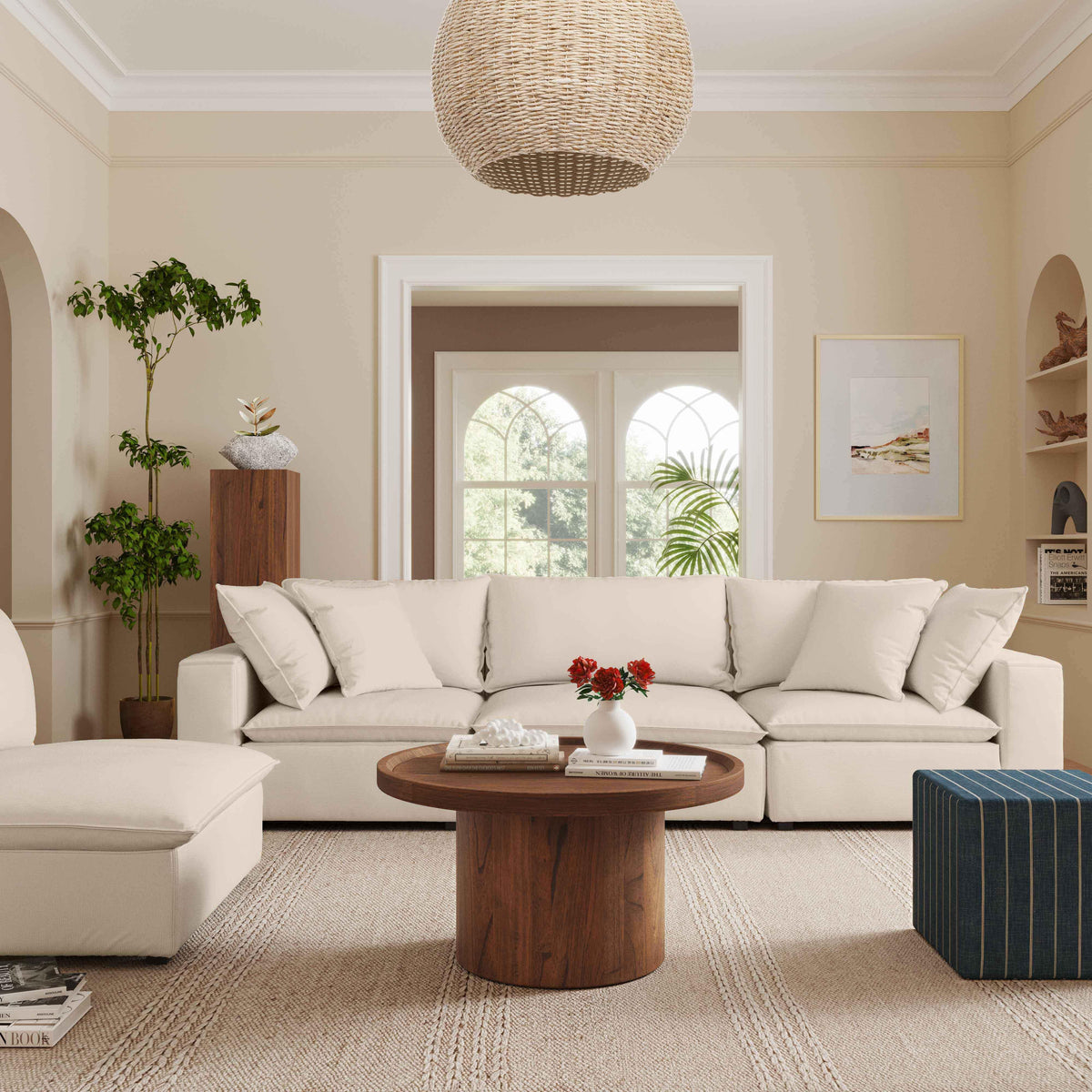 Cali Natural Performance Fabric Modular Sofa by TOV Furniture – photo 2 of 7