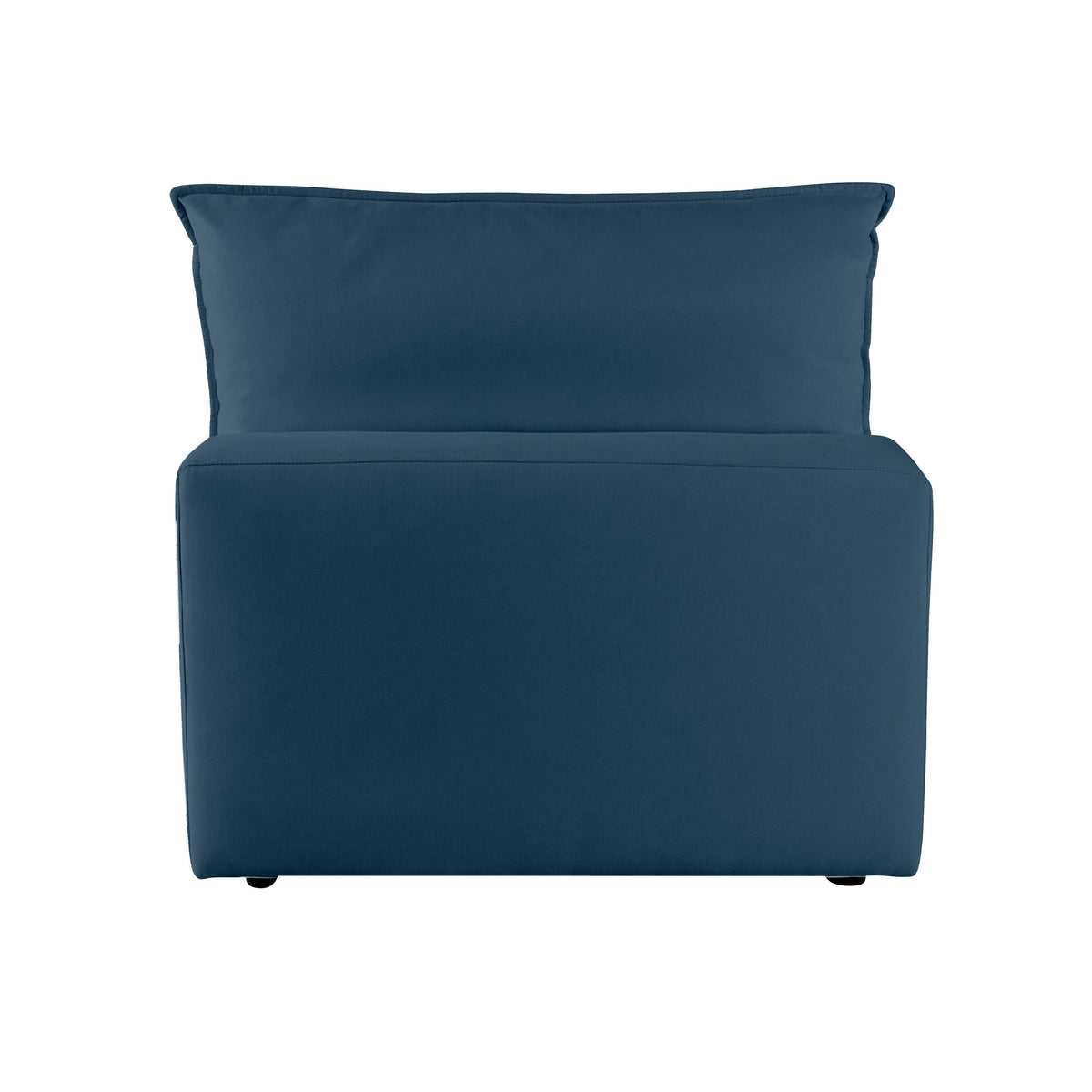 Cali Navy Performance Fabric Armless Chair by TOV Furniture – photo 5 of 6