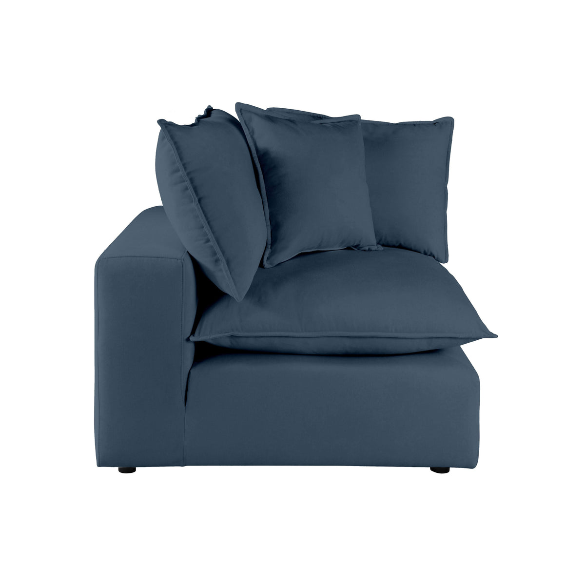 Cali Navy Performance Fabric Corner Chair by TOV Furniture – photo 3 of 6