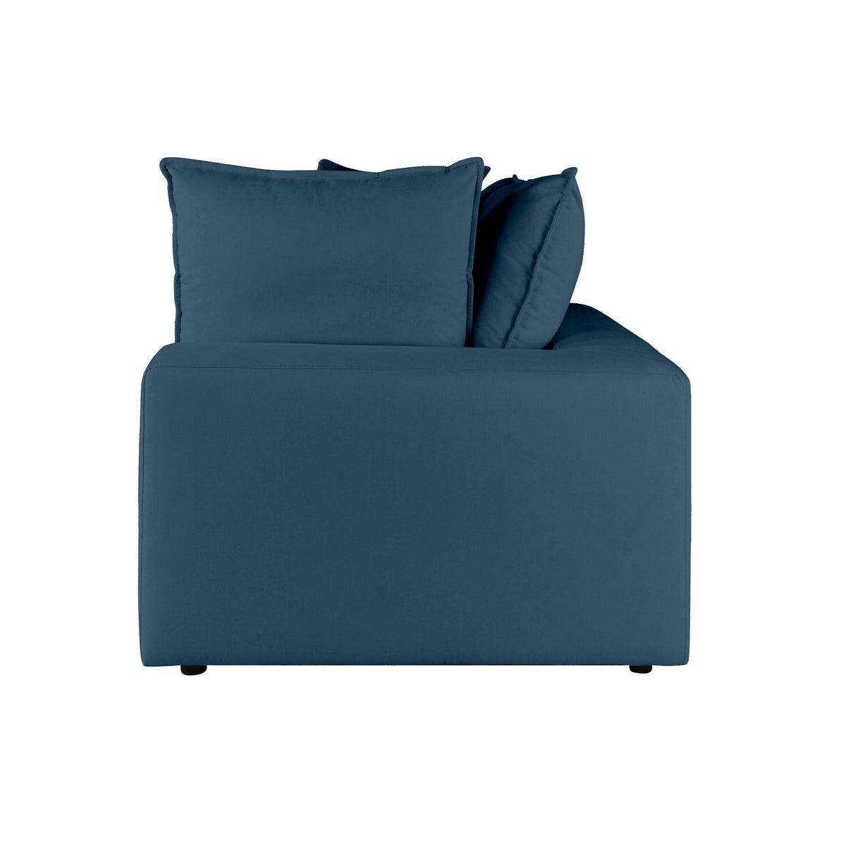 Cali Navy Performance Fabric Corner Chair by TOV Furniture – photo 4 of 6