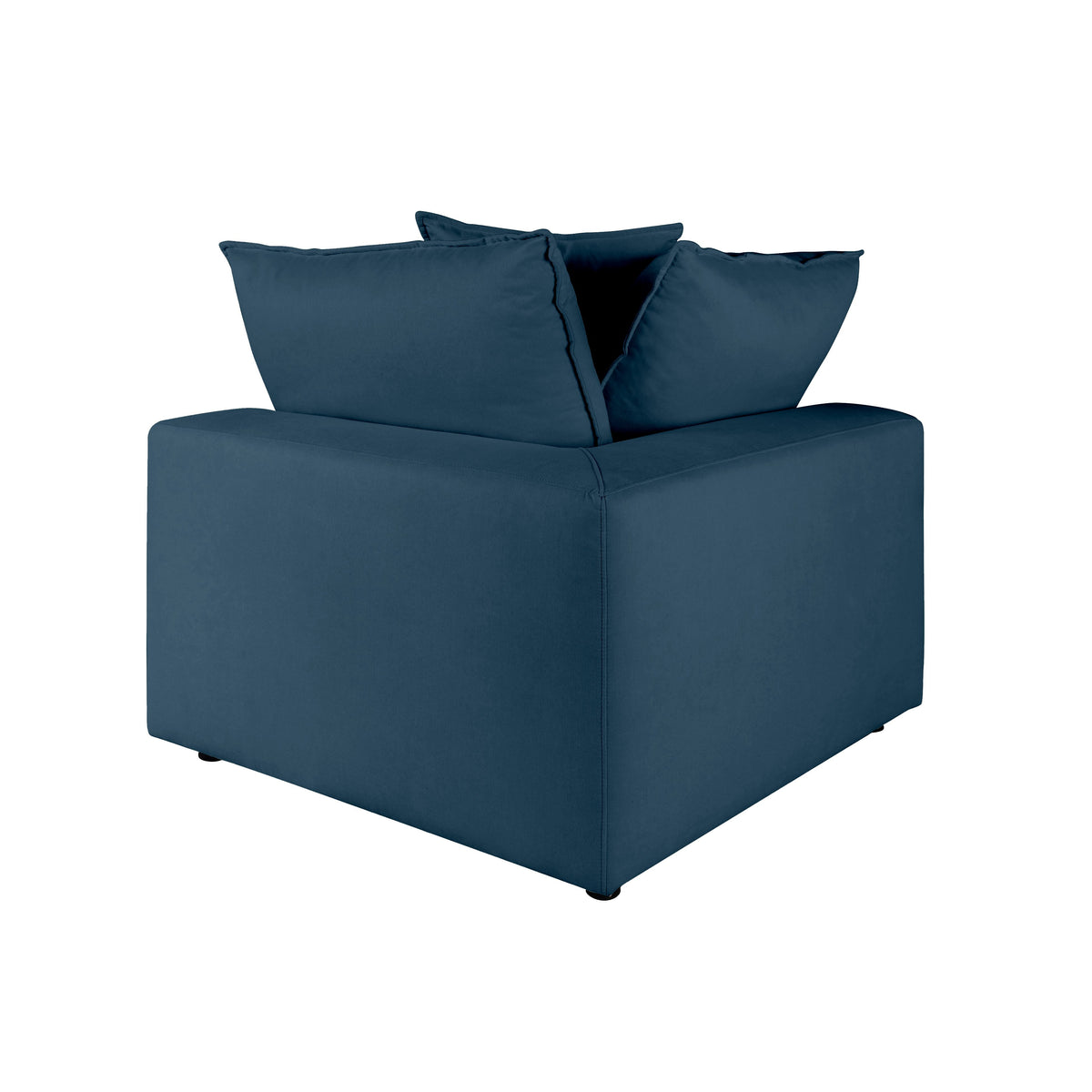 Cali Navy Performance Fabric Corner Chair by TOV Furniture – photo 5 of 6