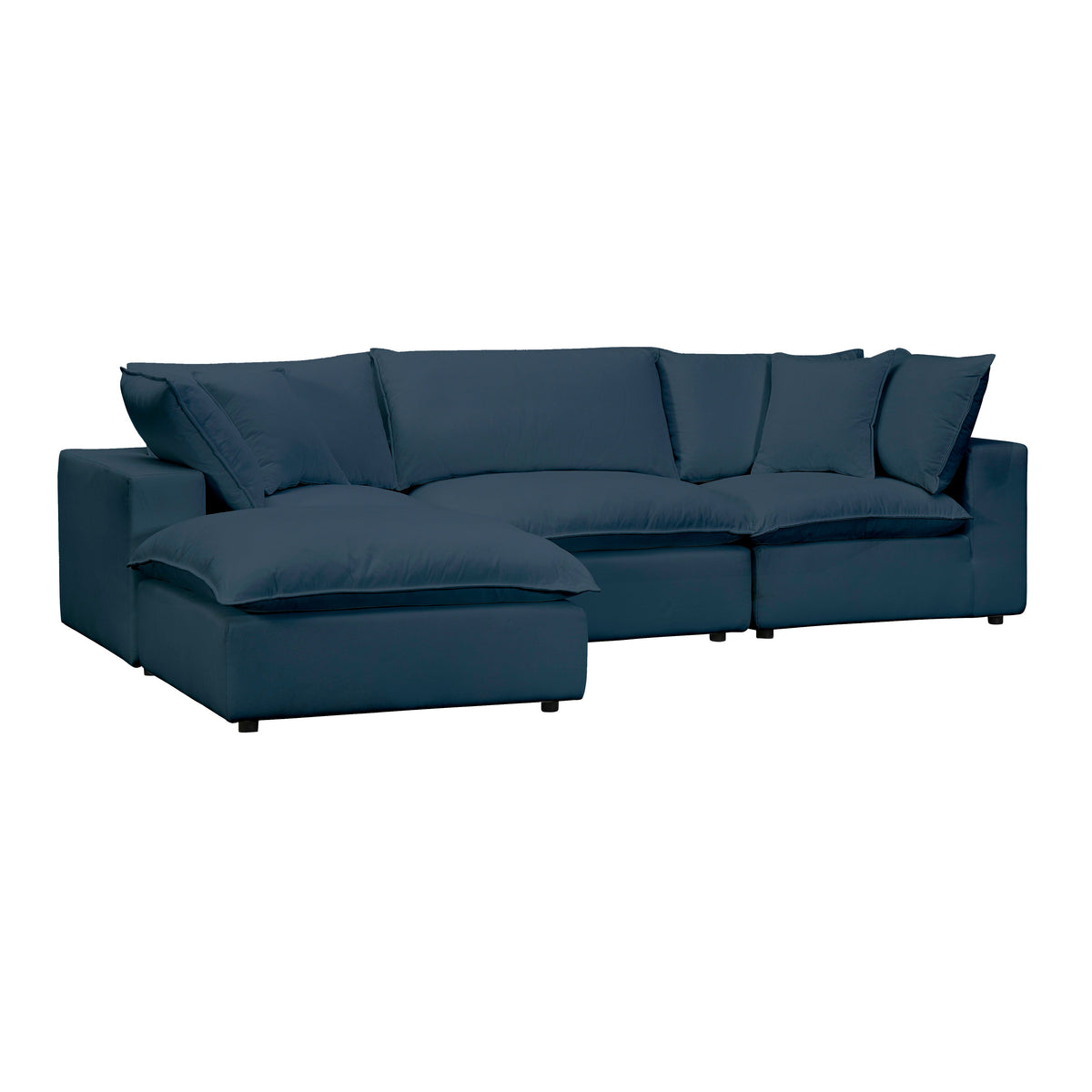 Cali Navy Performance Fabric Modular 4 Piece Sectional by TOV Furniture – photo 1 of 6