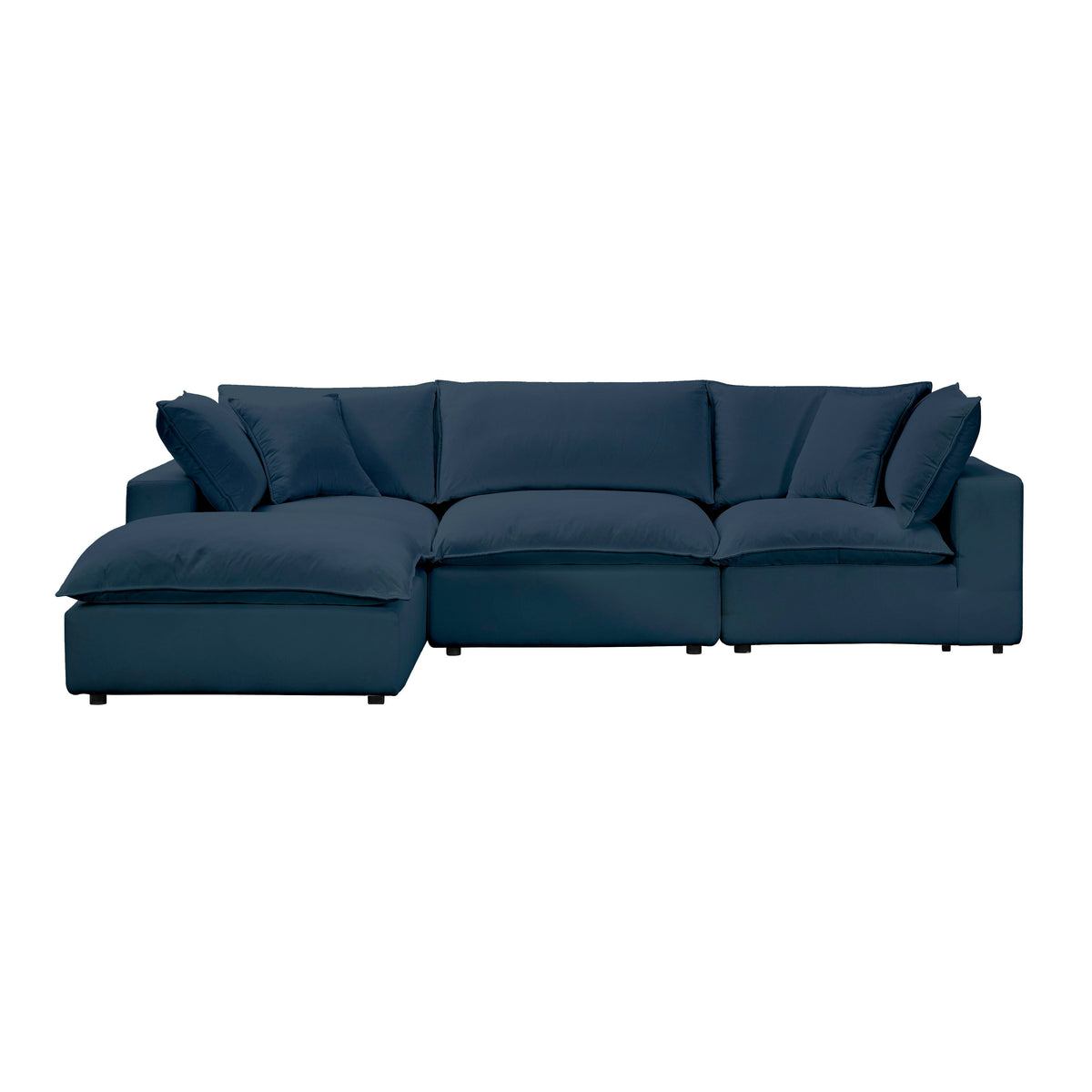 Cali Navy Performance Fabric Modular 4 Piece Sectional by TOV Furniture – photo 3 of 6