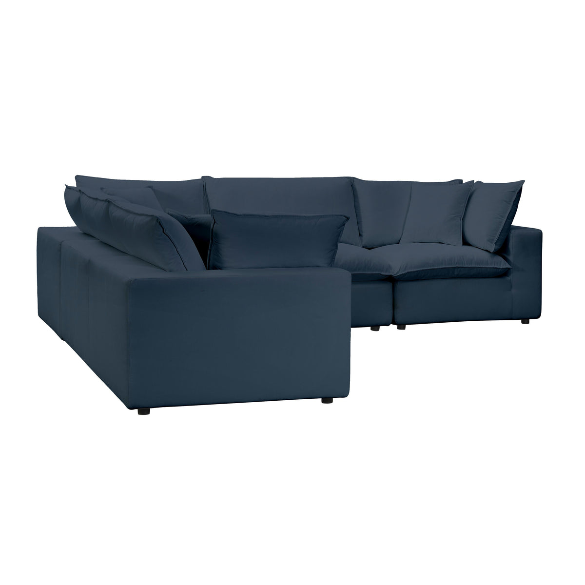 Cali Navy Performance Fabric Modular L-Sectional by TOV Furniture – photo 3 of 6