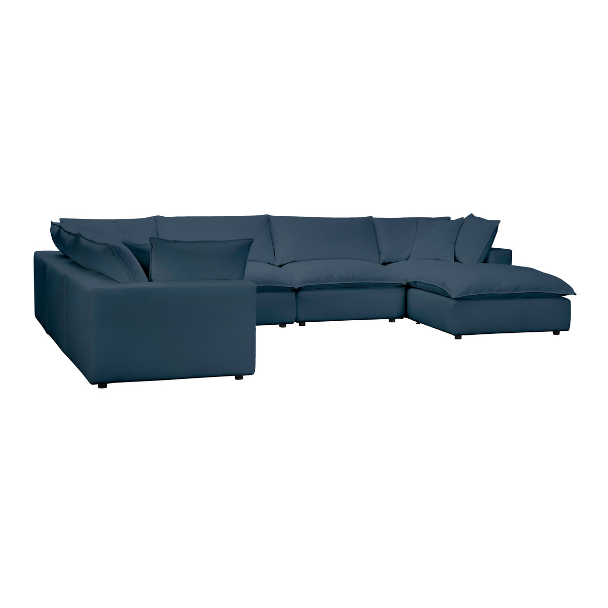 Cali Navy Performance Fabric Modular Large Chaise Sectional by TOV Furniture – photo 3 of 6