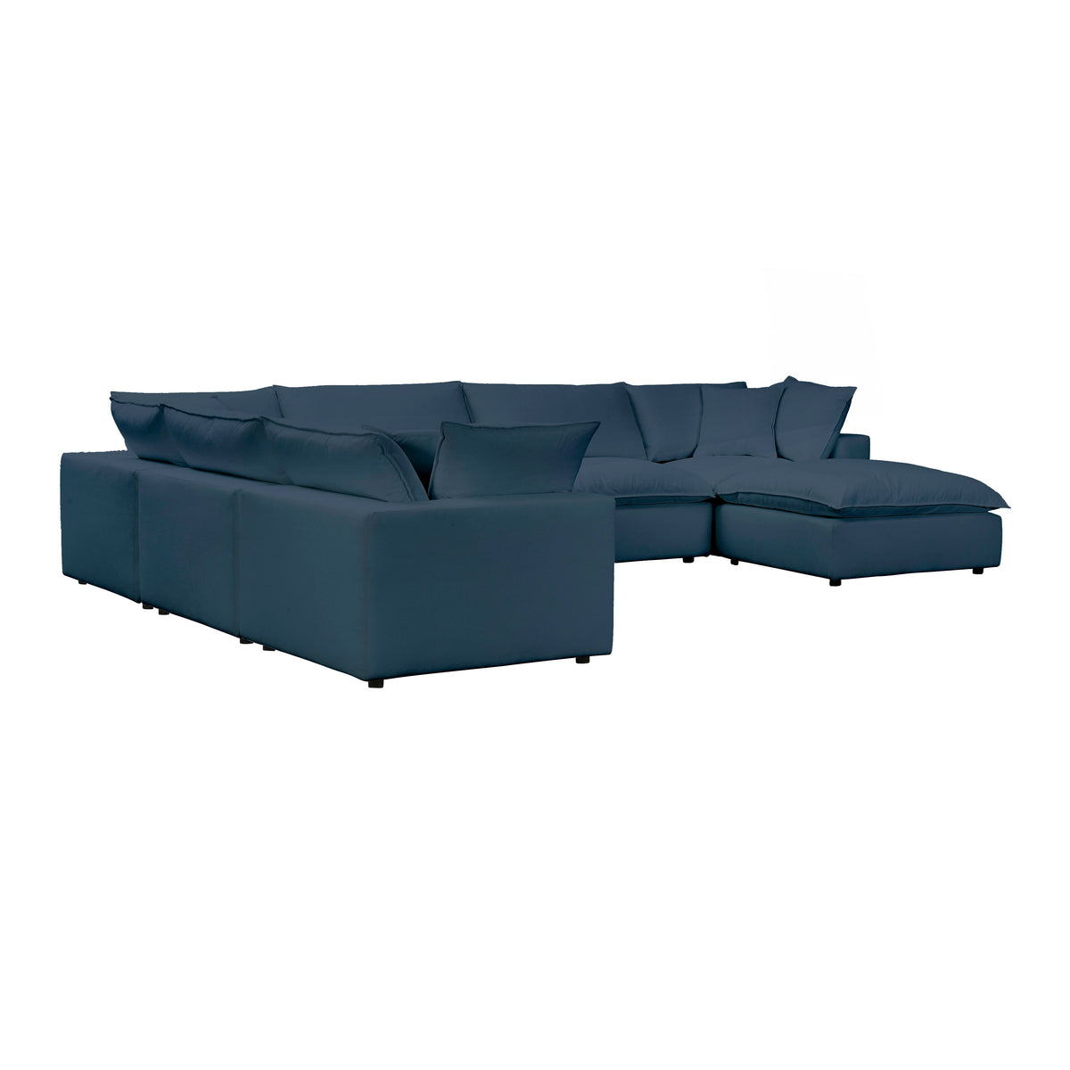 Cali Navy Performance Fabric Modular Large Chaise Sectional by TOV Furniture – photo 4 of 6