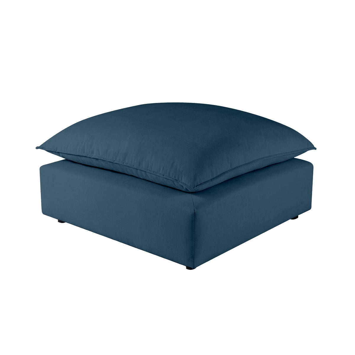 Cali Navy Performance Fabric Ottoman by TOV Furniture – photo 1 of 5