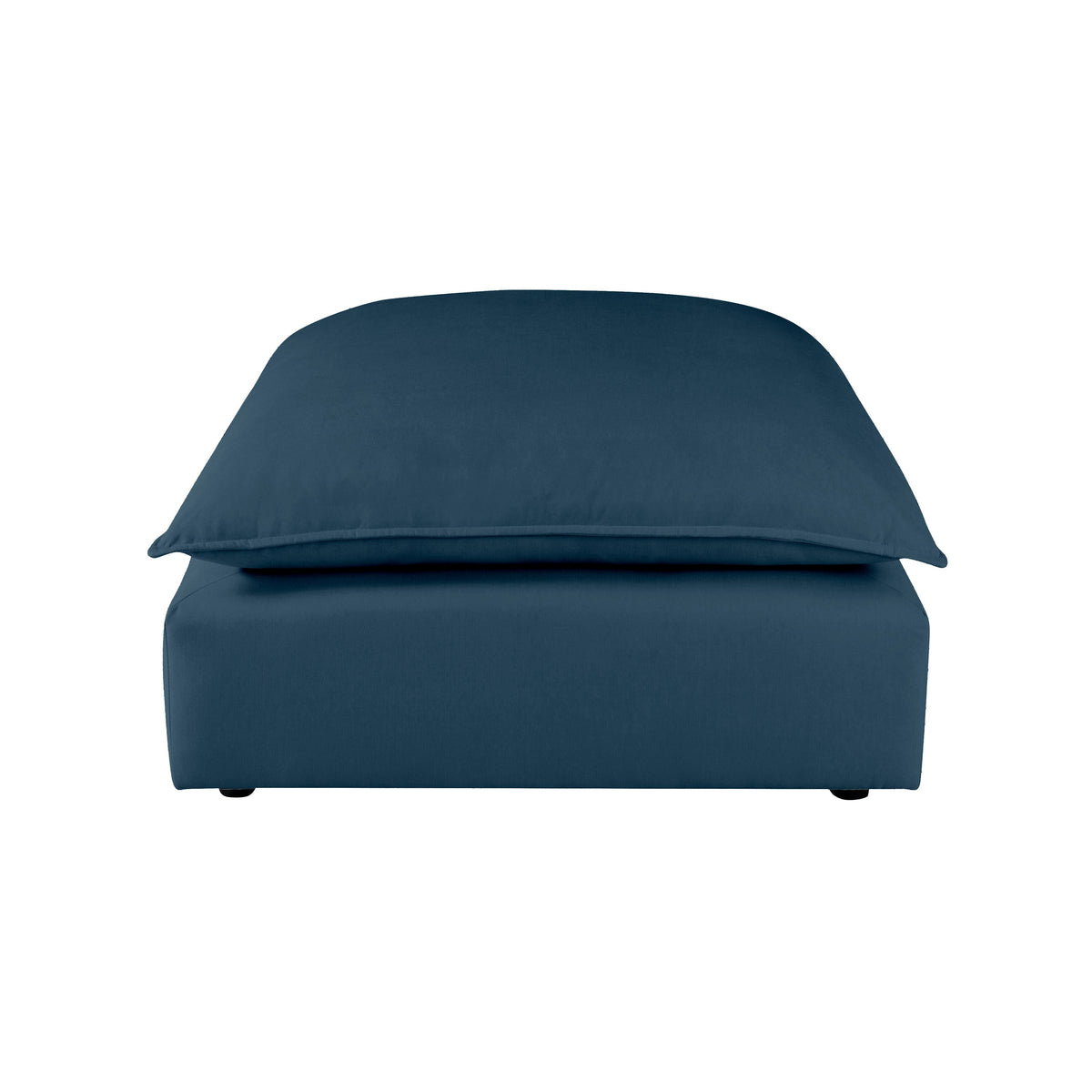 Cali Navy Performance Fabric Ottoman by TOV Furniture – photo 3 of 5