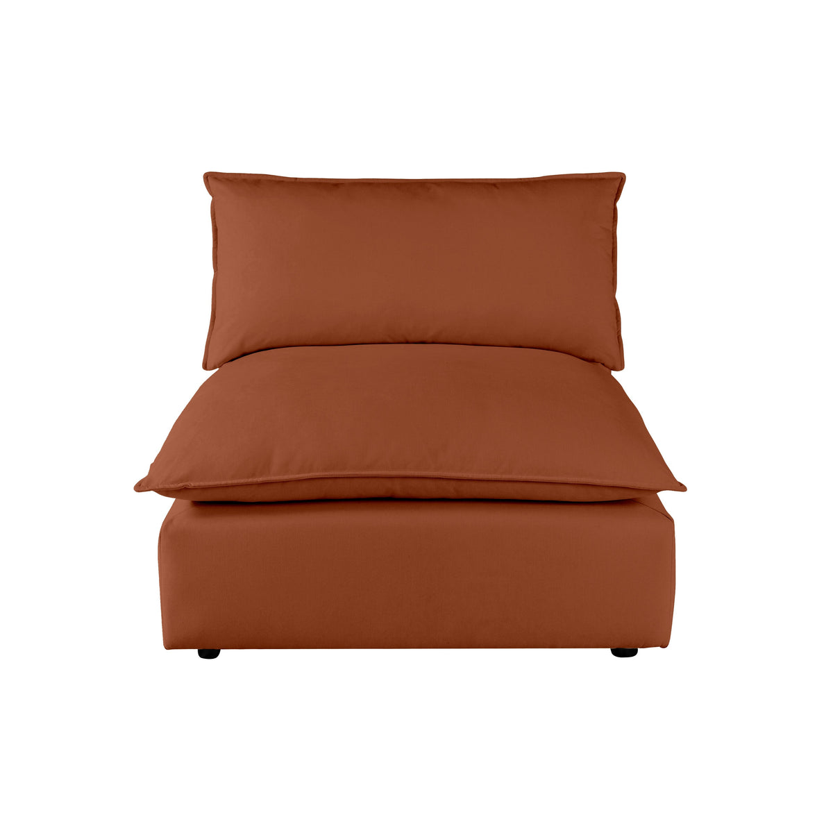 Cali Rust Performance Fabric Armless Chair by TOV Furniture – photo 2 of 7