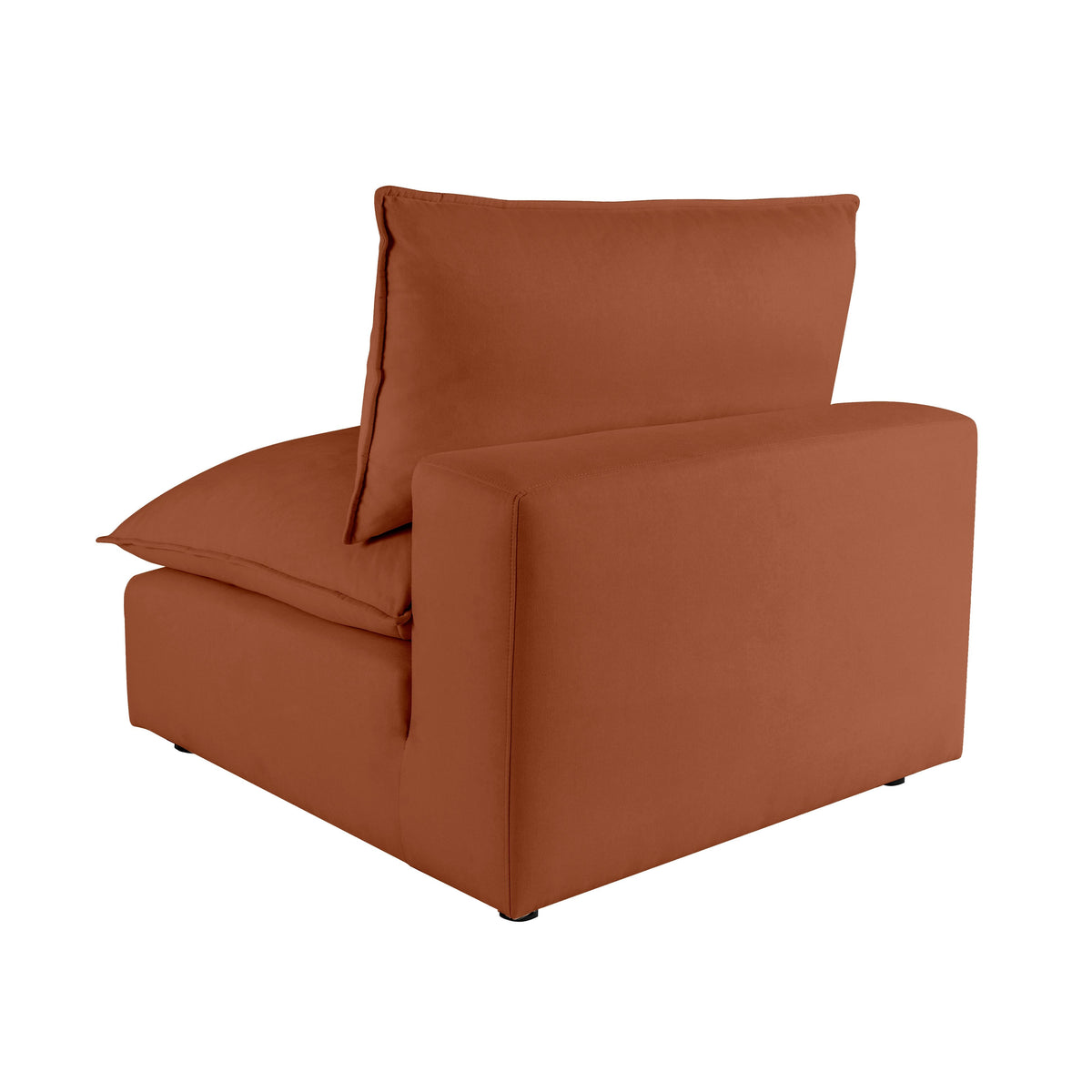 Cali Rust Performance Fabric Armless Chair by TOV Furniture – photo 3 of 7
