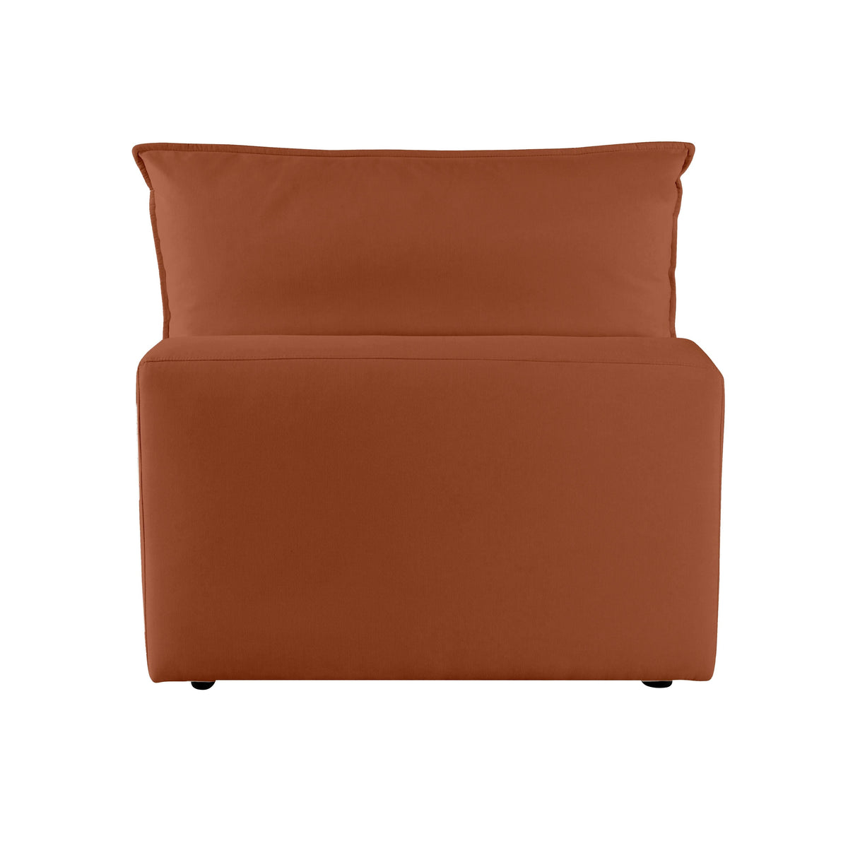 Cali Rust Performance Fabric Armless Chair by TOV Furniture – photo 5 of 7
