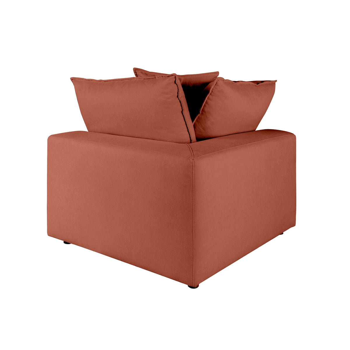 Cali Rust Performance Fabric Corner Chair by TOV Furniture – photo 3 of 5