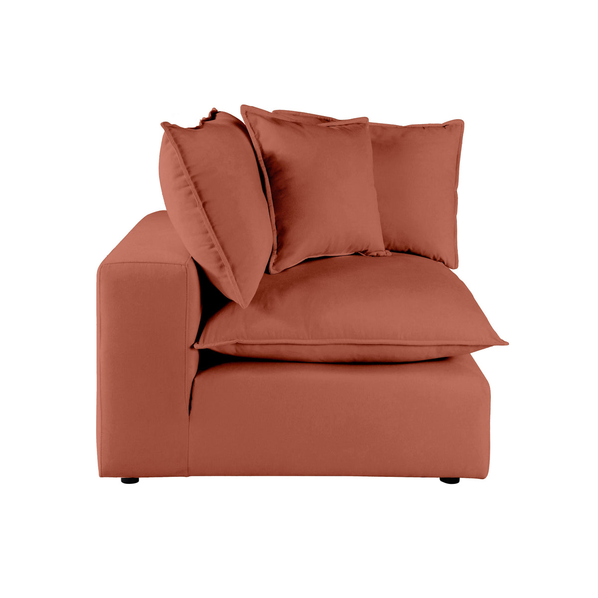 Cali Rust Performance Fabric Corner Chair by TOV Furniture – photo 4 of 5
