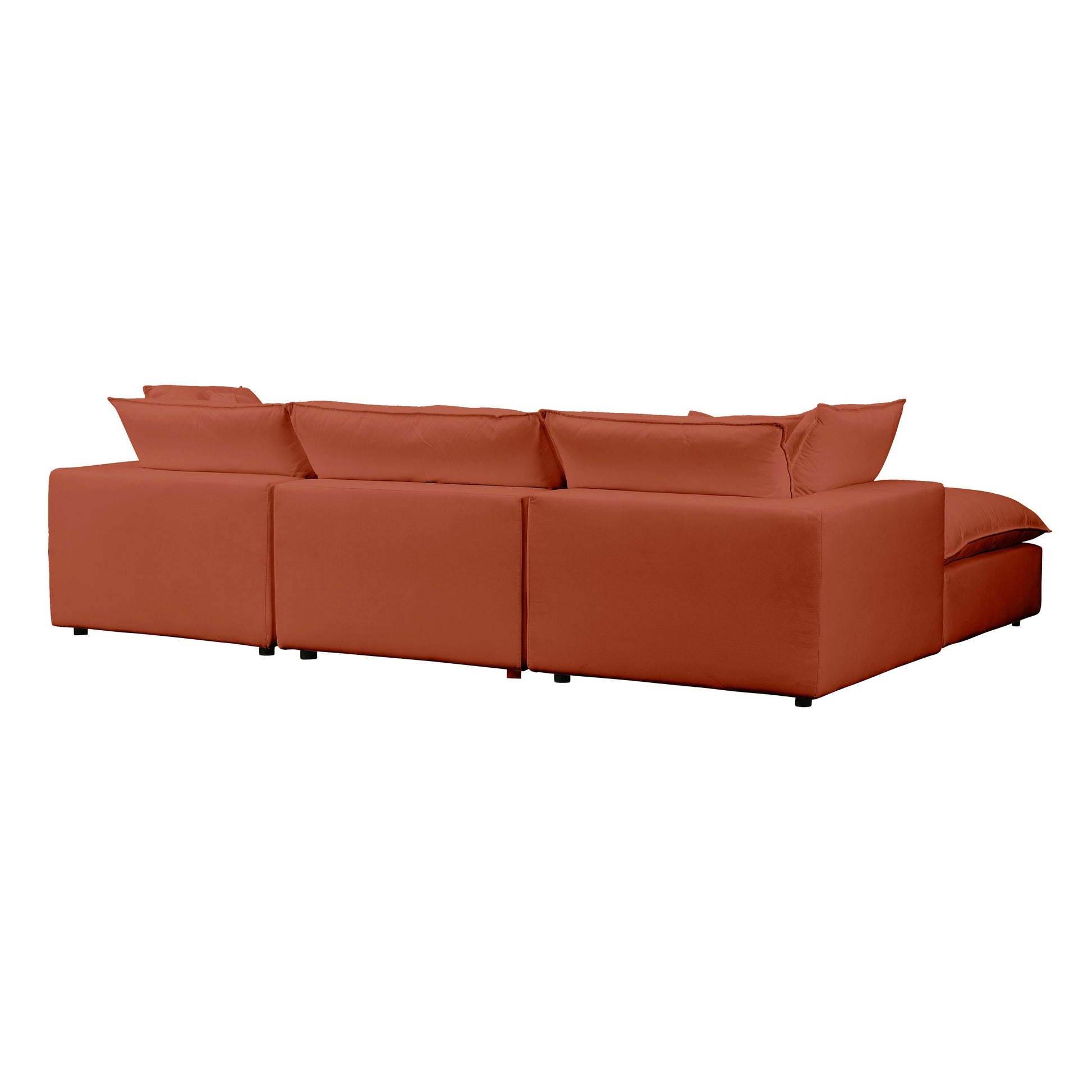 Cali 4-Piece Performance Fabric Modular Sectional Rust by Tov Furniture