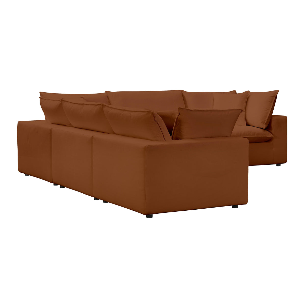 Cali Rust Performance Fabric Modular L-Sectional by TOV Furniture – photo 4 of 6