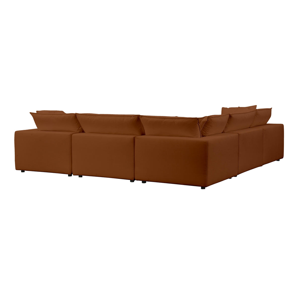 Cali Rust Performance Fabric Modular L-Sectional by TOV Furniture – photo 5 of 6