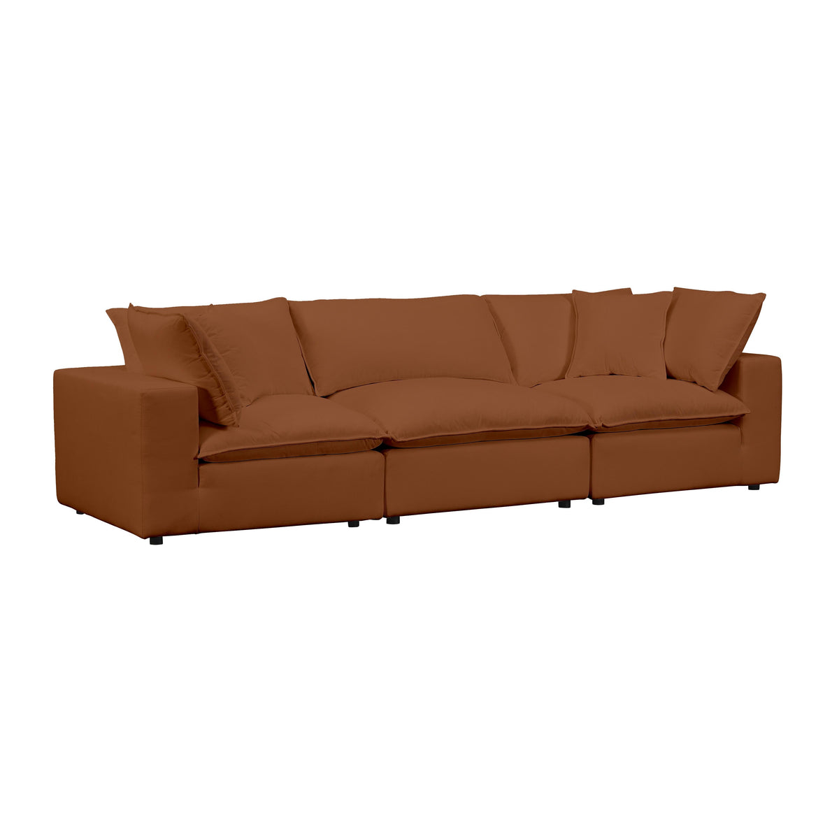 Cali Rust Performance Fabric Modular Sofa by TOV Furniture – photo 1 of 6