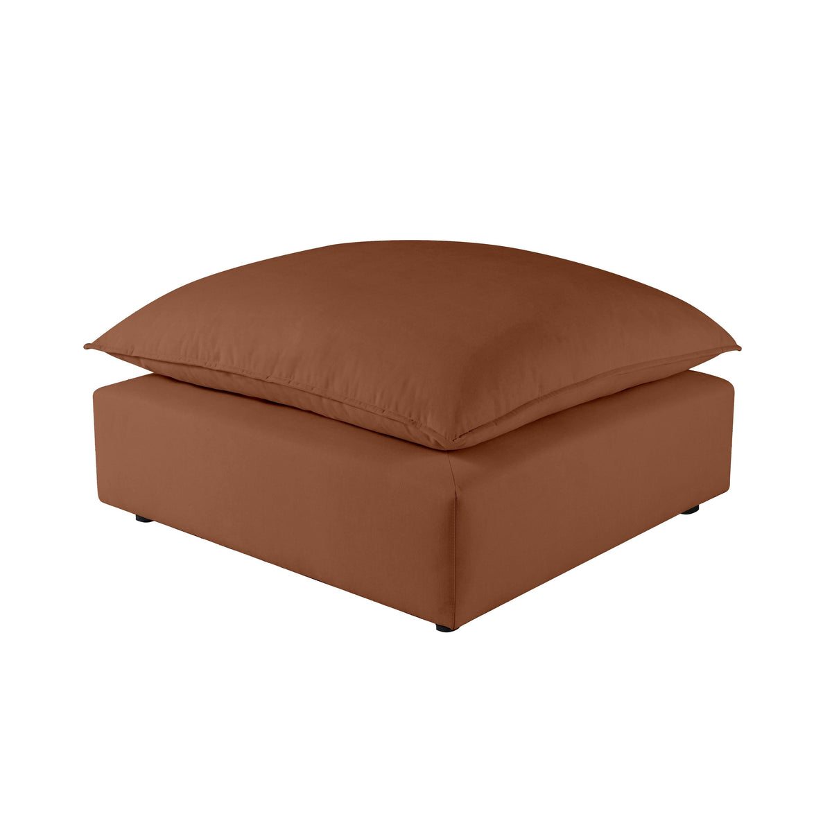 Cali Rust Performance Fabric Ottoman by TOV Furniture – photo 1 of 5