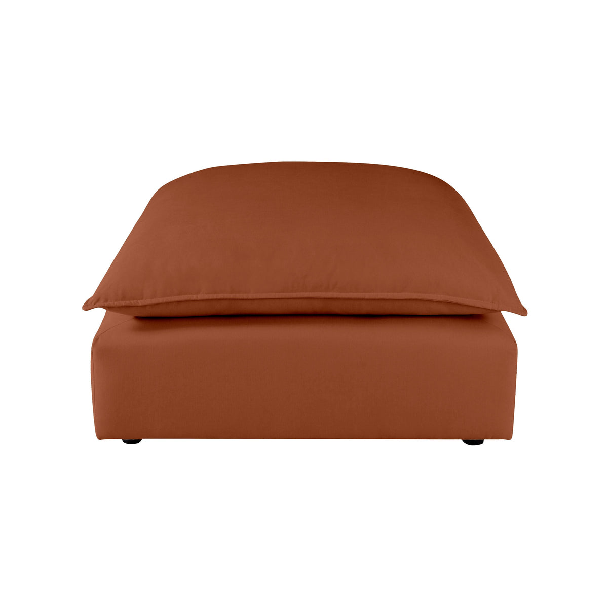 Cali Rust Performance Fabric Ottoman by TOV Furniture – photo 3 of 5