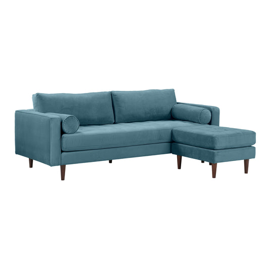 Cave 2 Piece Velvet Sectional Ren L01113 Sec