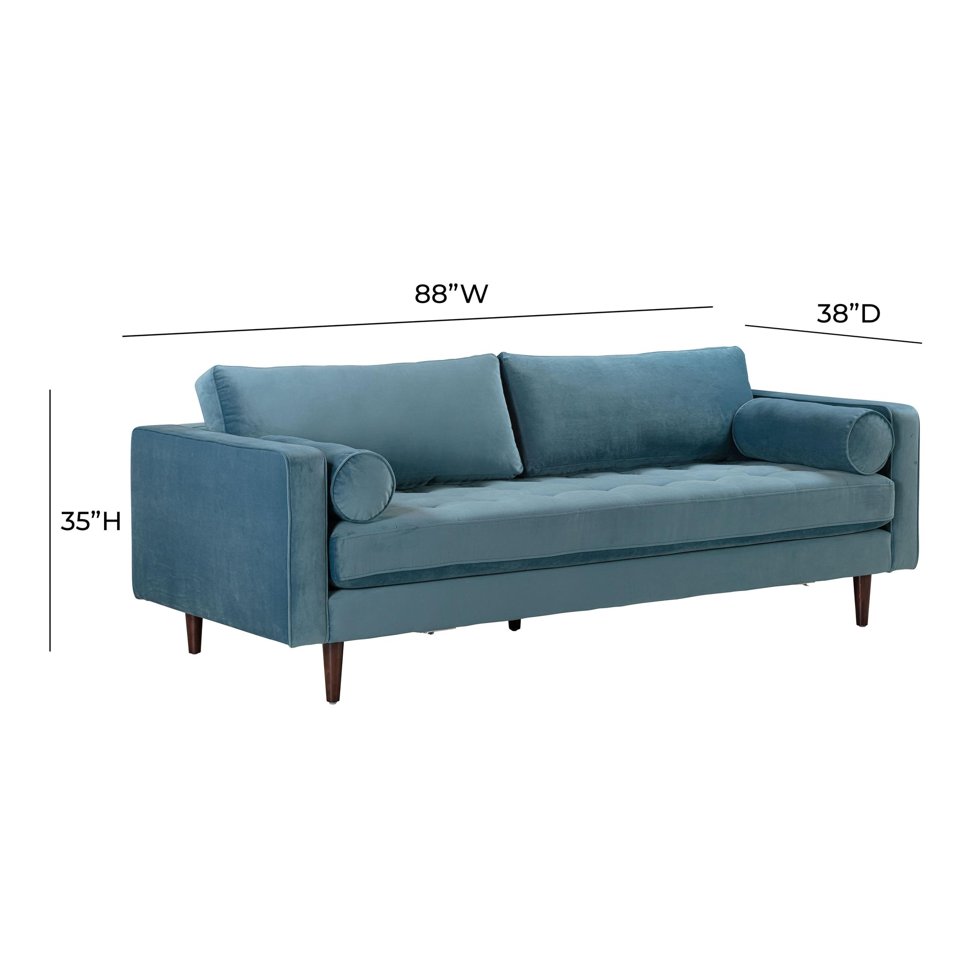 Cave 88 Velvet Sofa Ren L01133