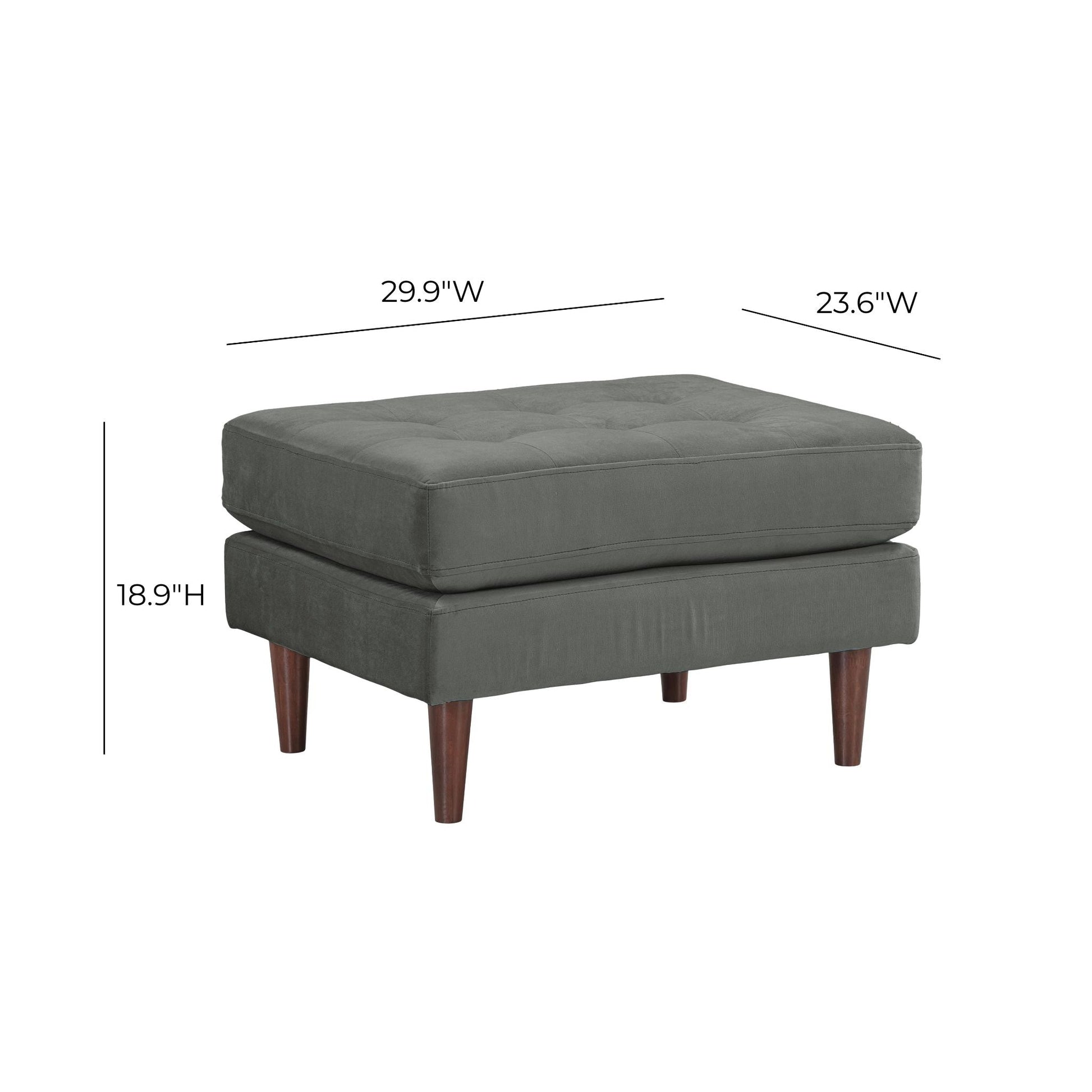 Cave Velvet Ottoman Ren L01110
