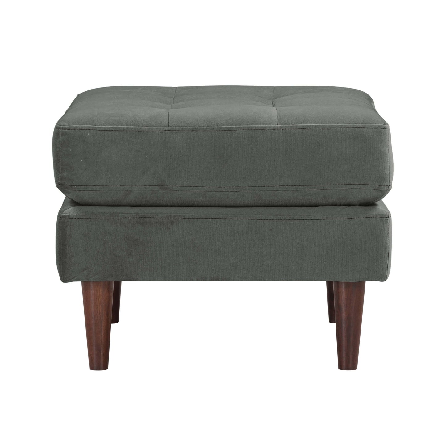 Cave Performance Velvet Ottoman Grey by Tov Furniture