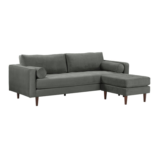 Cave 2 Piece Velvet Sectional Ren L01143 Sec