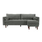 Cave 2 Piece Velvet Sectional Ren L01143 Sec