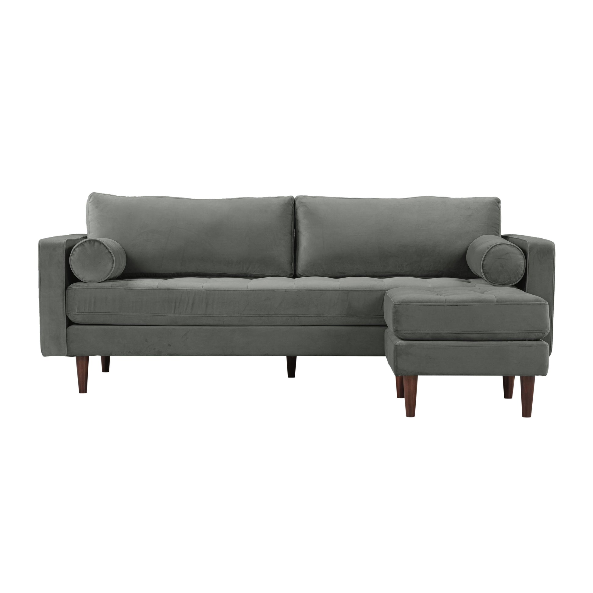 Cave 2 Piece Velvet Sectional Ren L01143 Sec